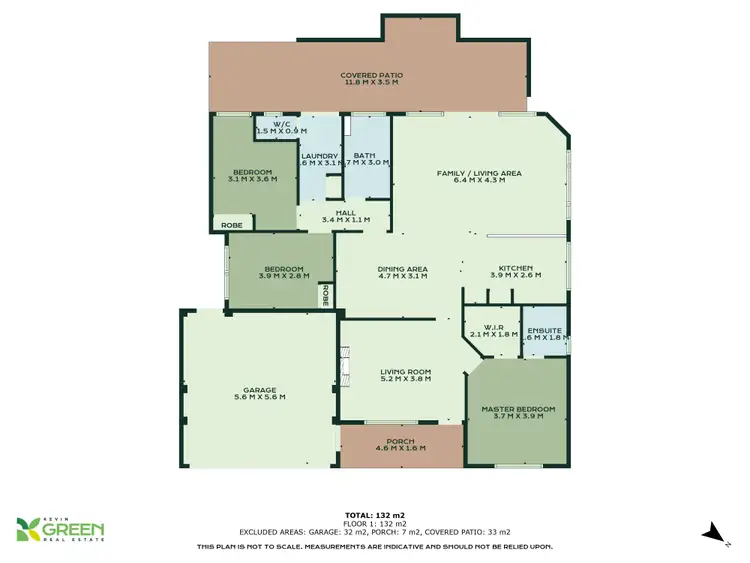 Floorplan of Homely semi-detached listing, 4B Medford Court, Meadow Springs WA 6210