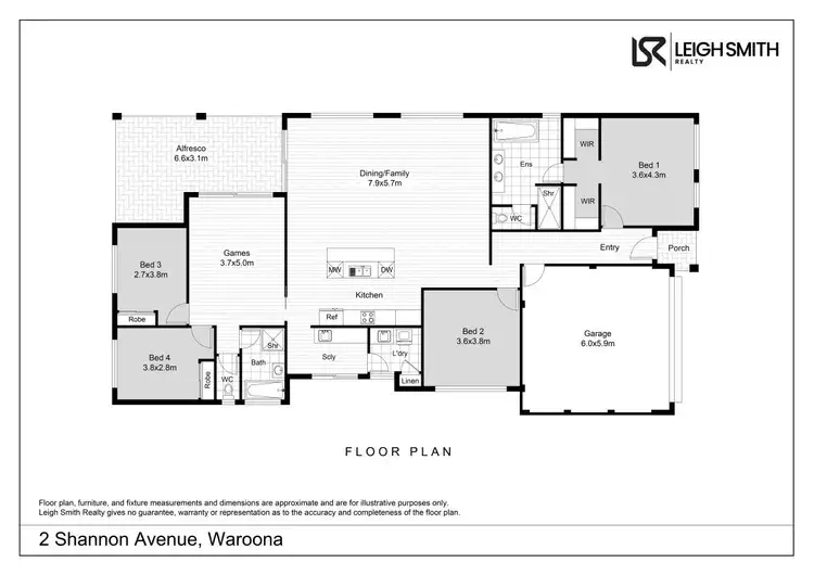 Floorplan of Homely house listing, 2 Shannon Avenue, Waroona WA 6215