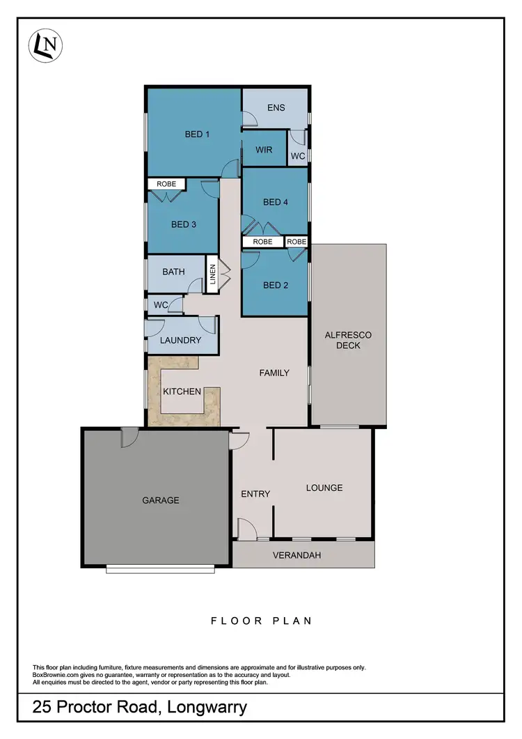 Floorplan of Homely house listing, 25 Proctor Road, Longwarry VIC 3816