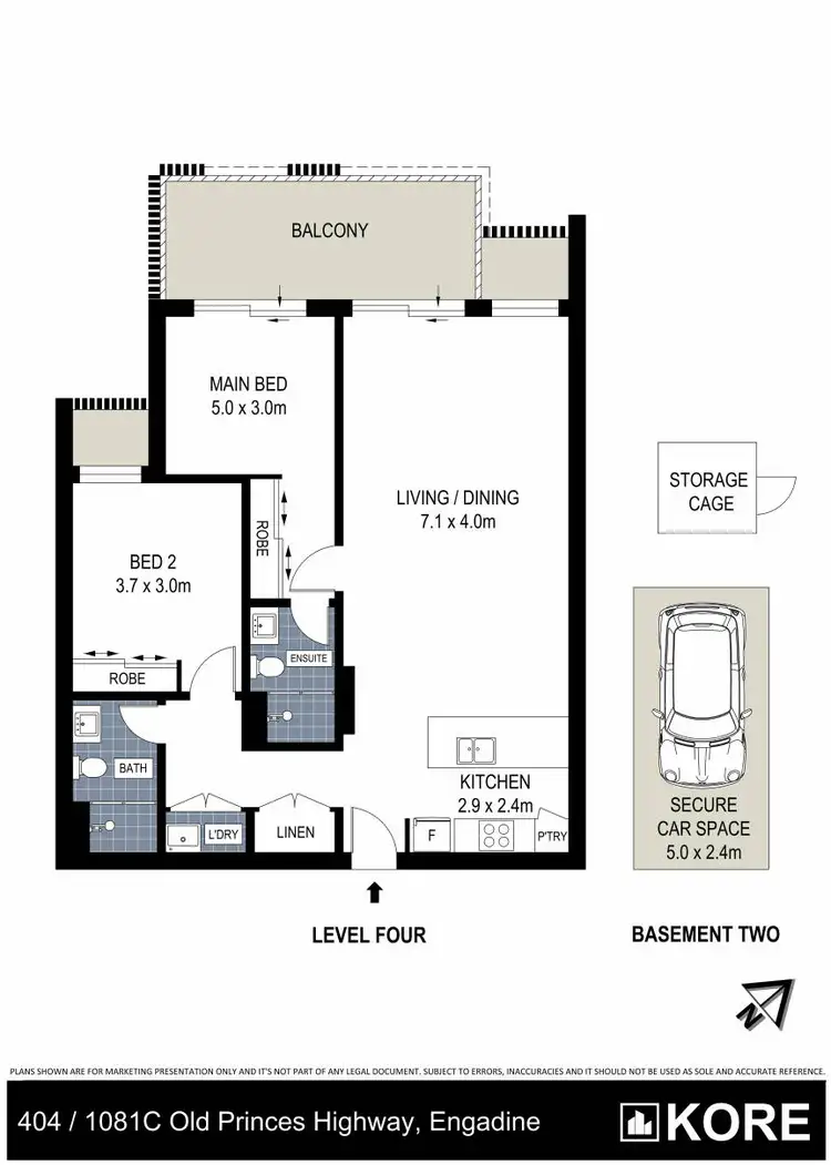 Floorplan of Homely apartment listing, 404/1081C Old Princes Highway, Engadine NSW 2233