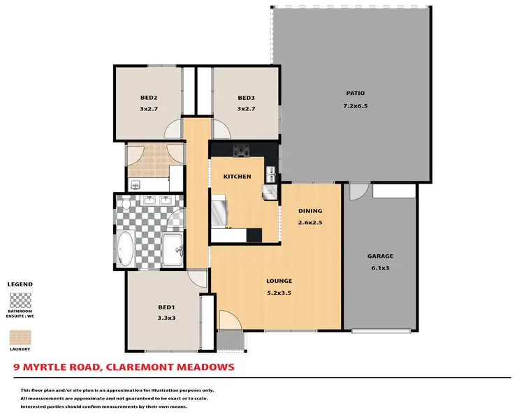 Floorplan of Homely house listing, 9 & 9A Myrtle Road, Claremont Meadows NSW 2747