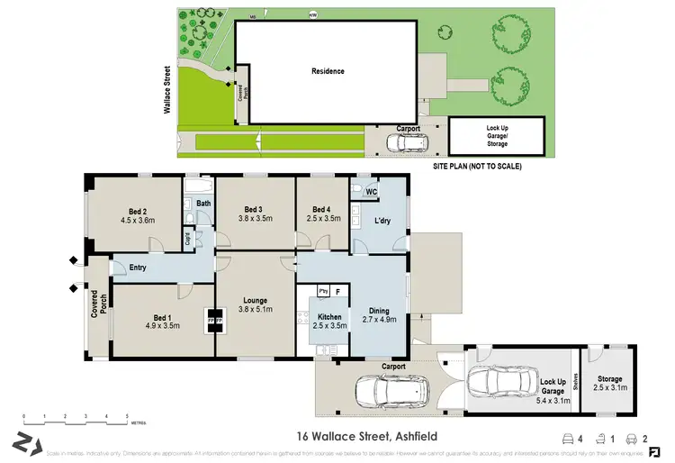 Floorplan of Homely house listing, 16 Wallace Street, Ashfield NSW 2131
