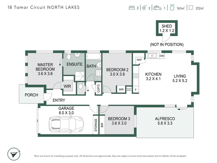 Floorplan of Homely house listing, 18 Tamar Circuit, North Lakes QLD 4509
