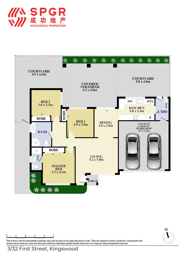 Floorplan of Homely villa listing, 3/32 First Street, Kingswood NSW 2747