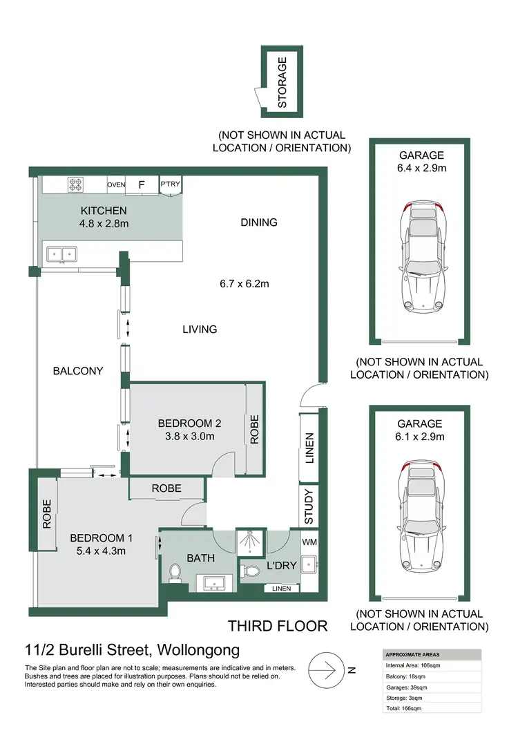 Floorplan of Homely apartment listing, 11/2 Burelli Street, Wollongong NSW 2500