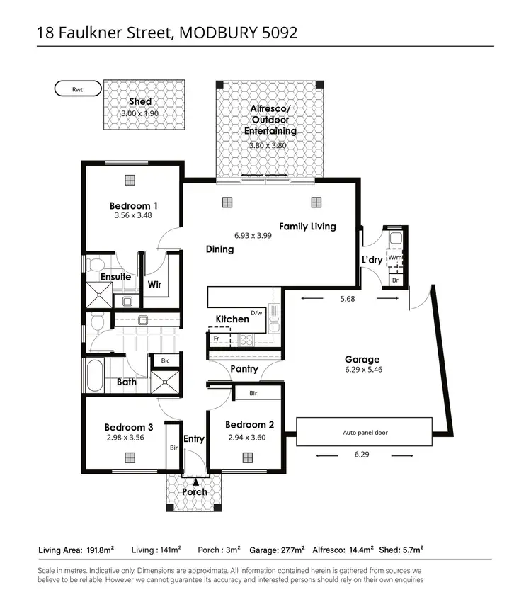 Floorplan of Homely house listing, 18 Faulkner Street, Modbury SA 5092