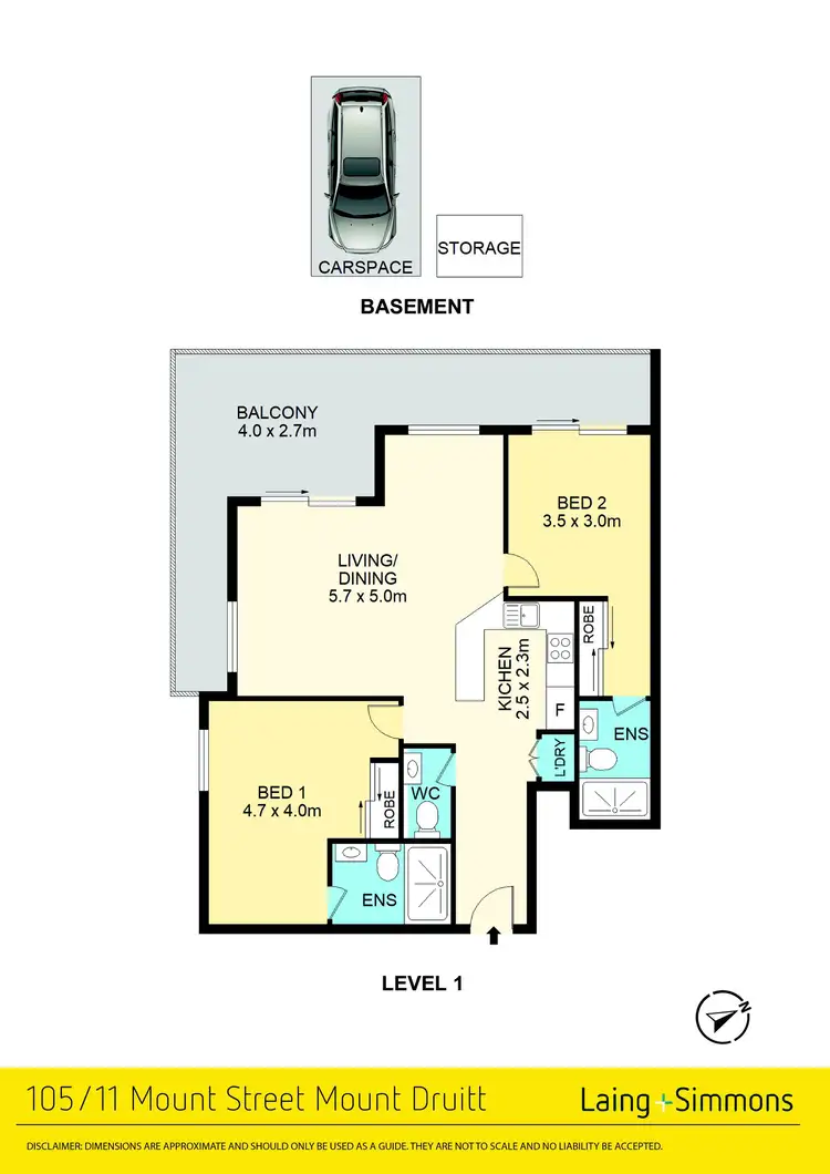 Floorplan of Homely unit listing, 105/11 Mount Street, Mount Druitt NSW 2770