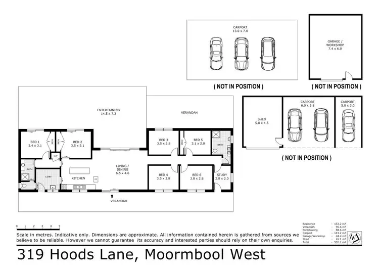 Floorplan of Homely rural property listing, 319 Hoods Lane, Moormbool West VIC 3523