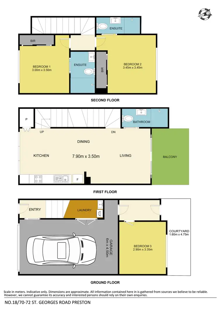 Floorplan of Homely townhouse listing, 7/70-72 St Georges Road, Preston VIC 3072