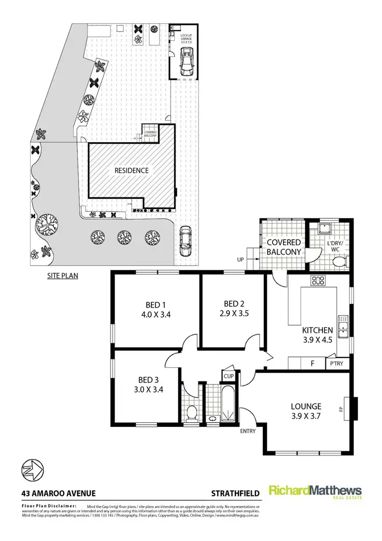 Floorplan of Homely house listing, 43 Amaroo Avenue, Strathfield NSW 2135