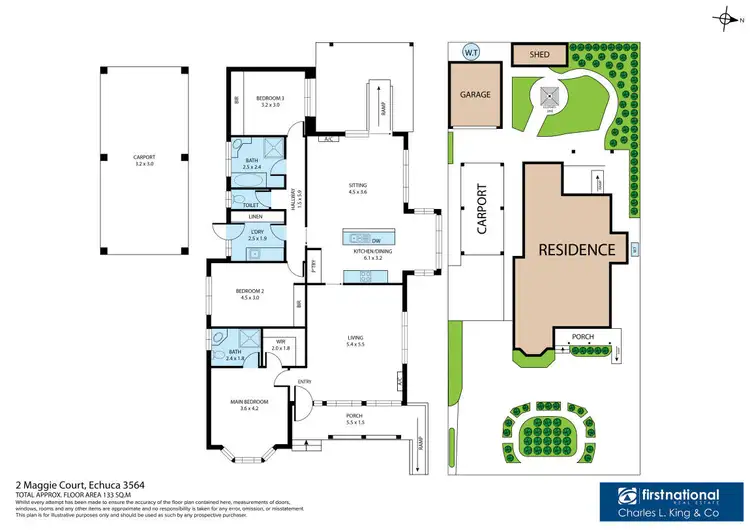 Floorplan of Homely house listing, 2 Maggie Court, Echuca VIC 3564