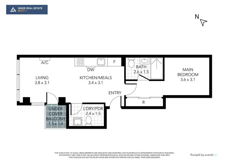 Floorplan of Homely apartment listing, 5907/568 Collins Street, Melbourne VIC 3000