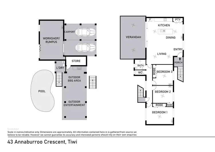 Floorplan of Homely house listing, 43 Annaburroo Crescent, Tiwi NT 810