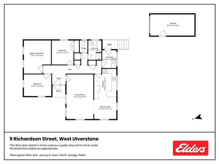 Floorplan of Homely house listing, 9 Richardson Street, West Ulverstone TAS 7315