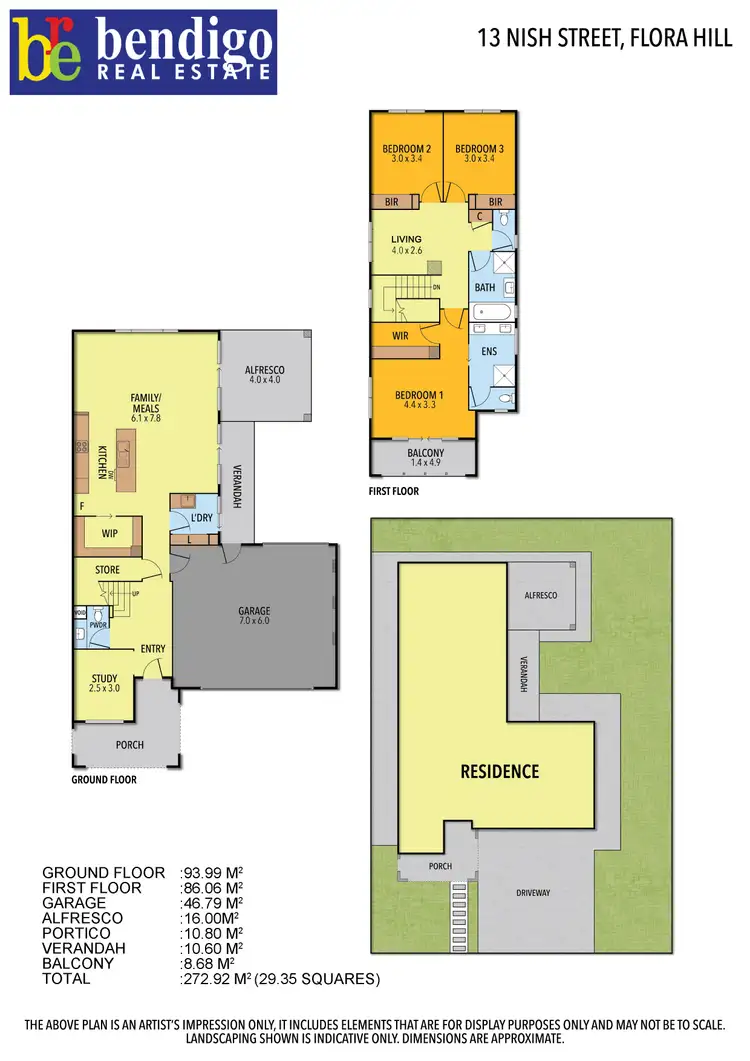 Floorplan of Homely house listing, 13 Nish Street, Flora Hill VIC 3550