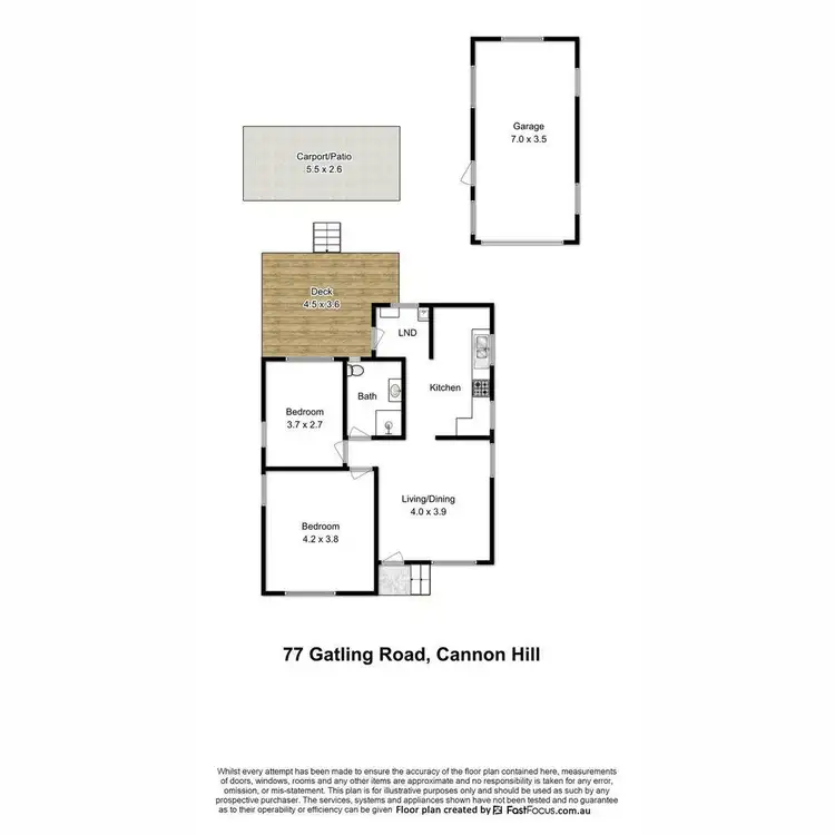 Floorplan of Homely house listing, 77 Gatling Road, Cannon Hill QLD 4170