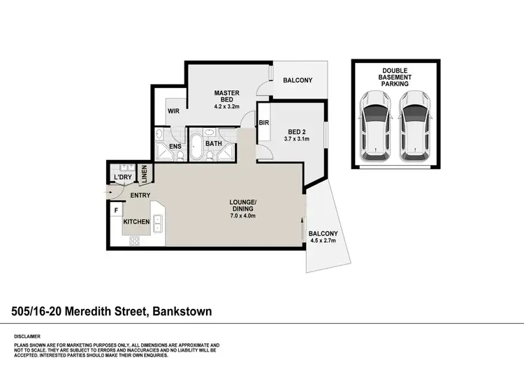 Floorplan of Homely unit listing, 505/16 Meredith Street, Bankstown NSW 2200