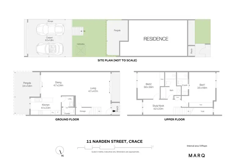 Floorplan of Homely terrace listing, 11 Narden Street, Crace ACT 2911
