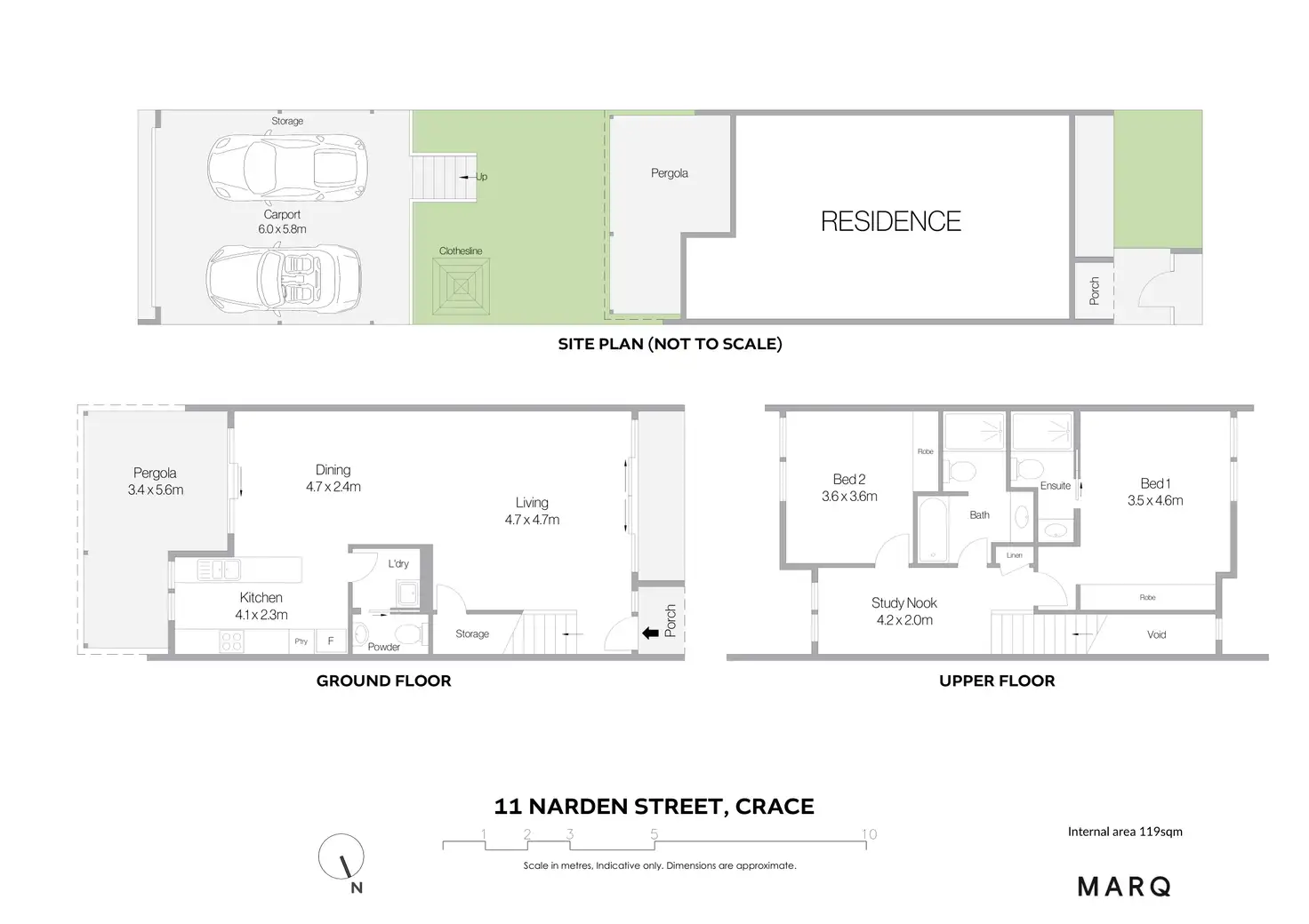 Floorplan of Homely terrace listing, 11 Narden Street, Crace ACT 2911