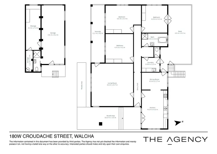 Floorplan of Homely house listing, 180W Croudace Street, Walcha NSW 2354
