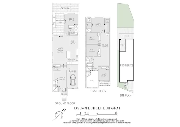 Floorplan of Homely semi-detached listing, 13A Swane Street, Ermington NSW 2115