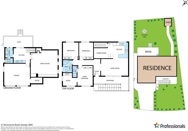 Floorplan of Homely house listing, 41 Racecourse Road, Orange NSW 2800