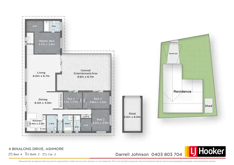Floorplan of Homely house listing, 4 Binalong Drive, Ashmore QLD 4214