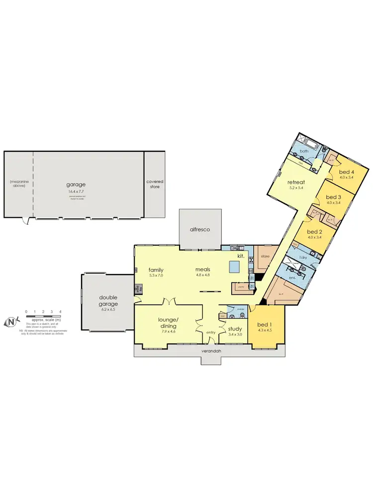 Floorplan of Homely house listing, 22-24 Dalry Avenue, Park Orchards VIC 3114