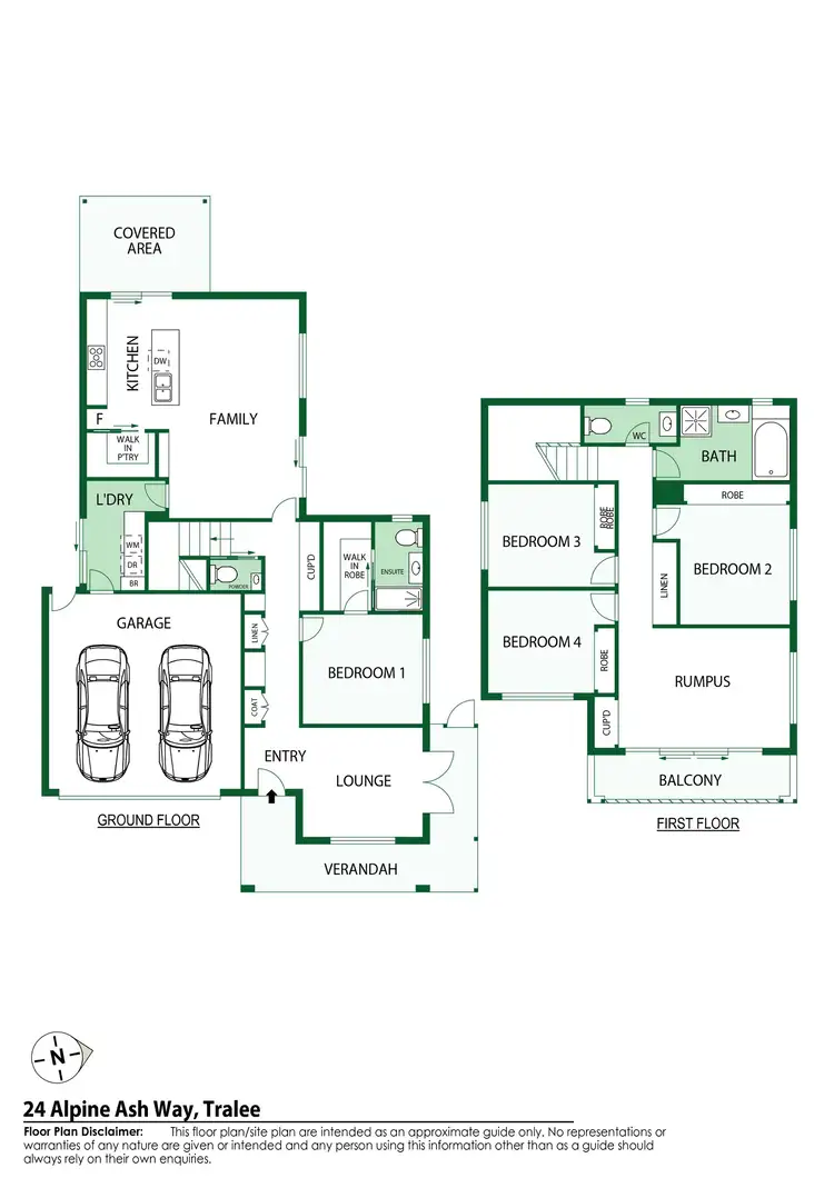 Floorplan of Homely house listing, 24 Alpine Ash Way, Tralee NSW 2620