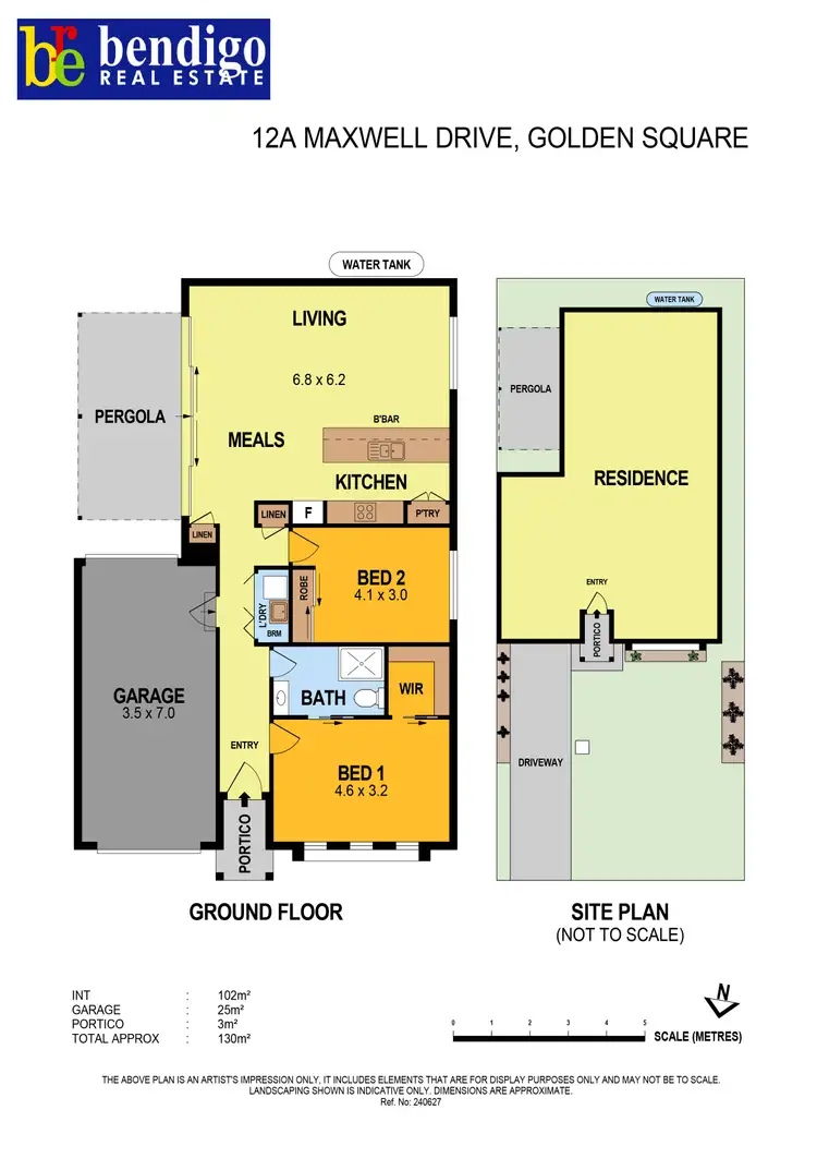 Floorplan of Homely house listing, 12A Maxwell Drive, Golden Square VIC 3555
