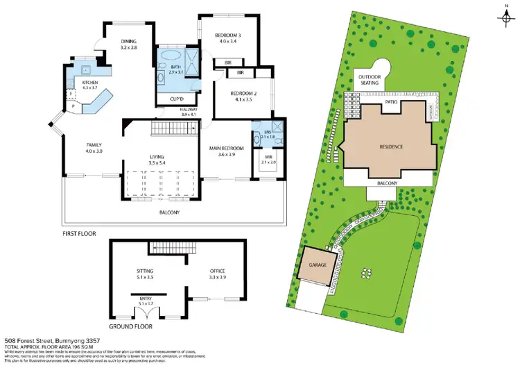 Floorplan of Homely house listing, 508 Forest Street, Buninyong VIC 3357