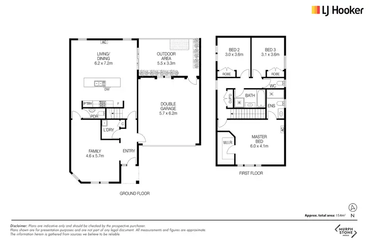 Floorplan of Homely townhouse listing, 2/20 Broughton Place, Queanbeyan NSW 2620