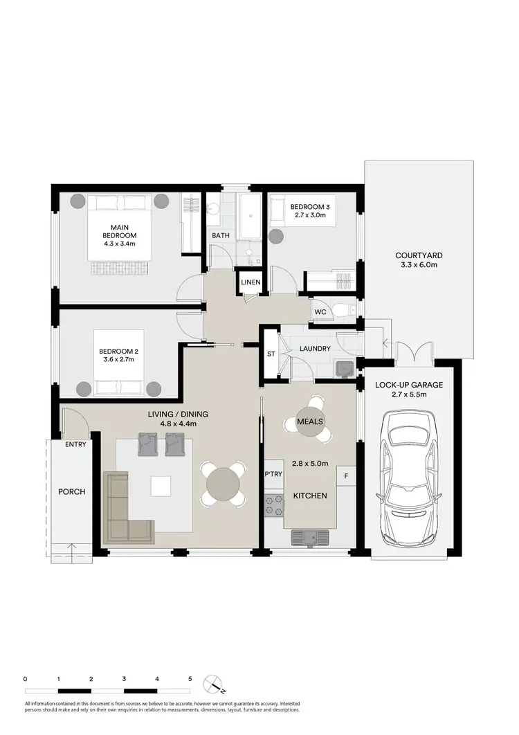 Floorplan of Homely villa listing, 1/37 Verdun Street, Bexley NSW 2207