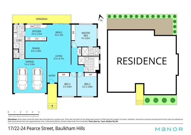 Floorplan of Homely villa listing, 17/22-24 Pearce Street, Baulkham Hills NSW 2153
