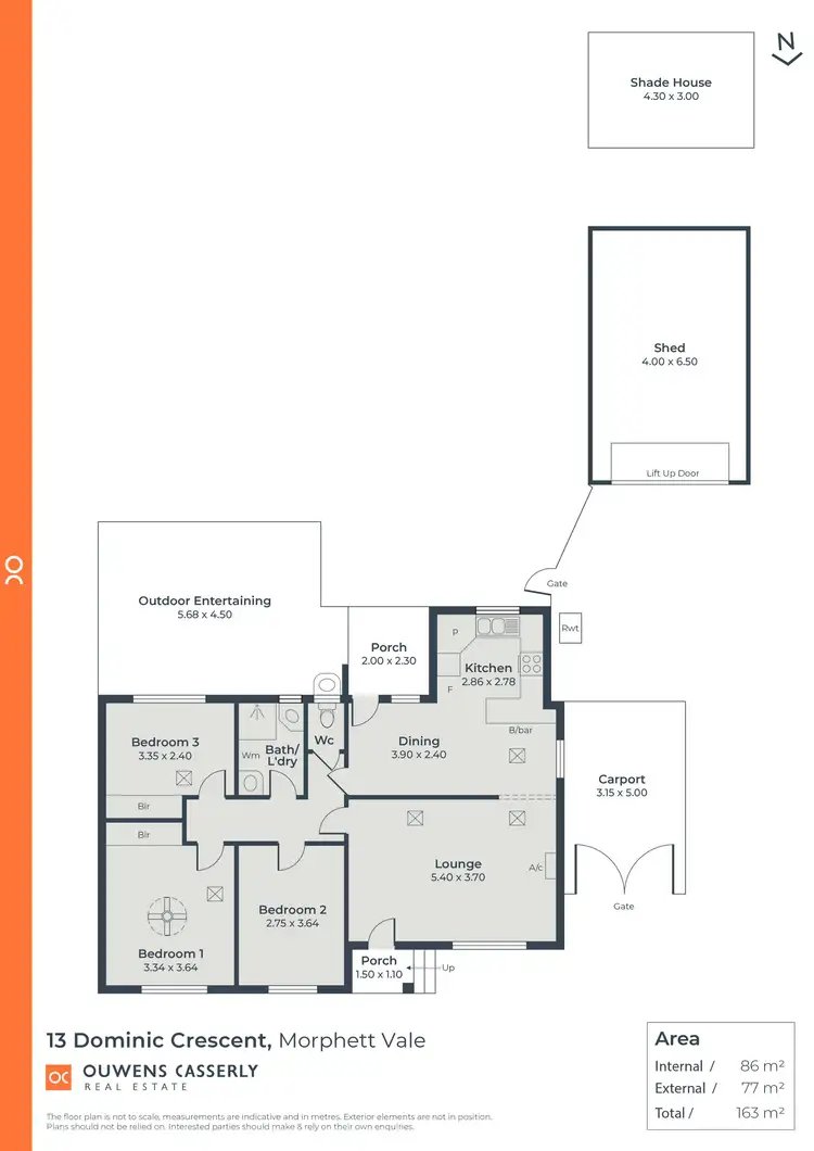 Floorplan of Homely house listing, 13 Dominic Crescent, Morphett Vale SA 5162