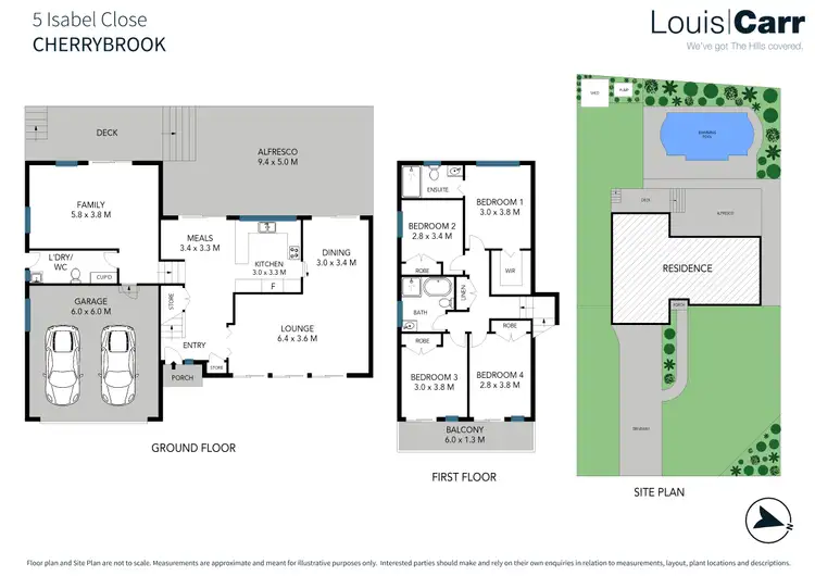 Floorplan of Homely house listing, 5 Isabel Close, Cherrybrook NSW 2126