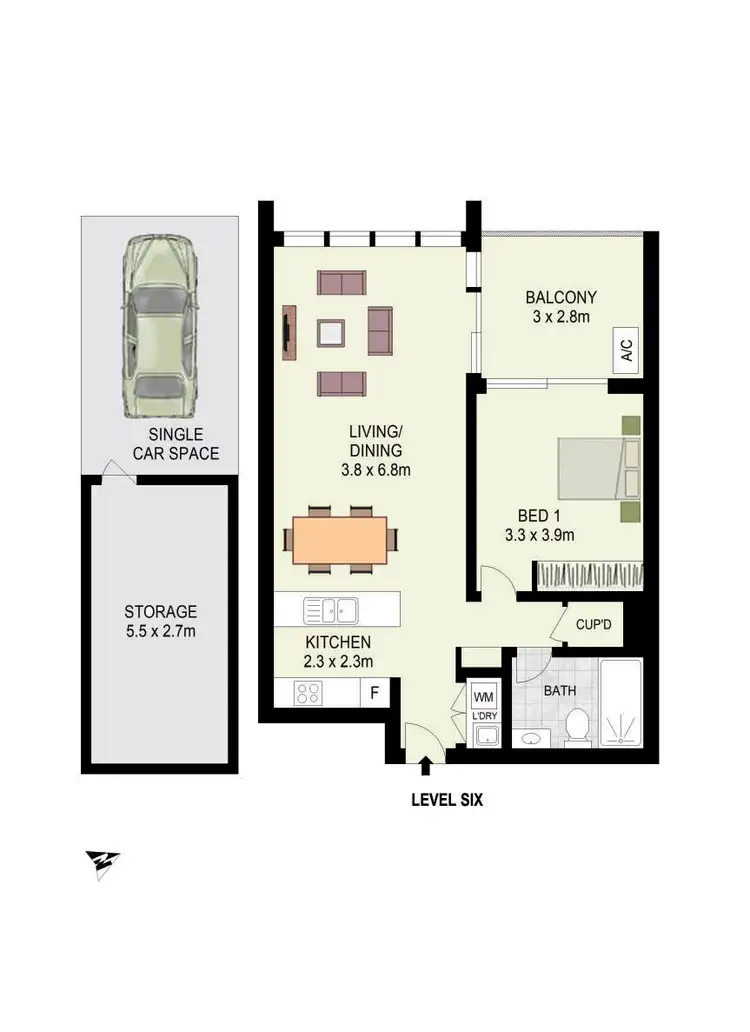 Floorplan of Homely apartment listing, 607/9 Gay Street, Castle Hill NSW 2154