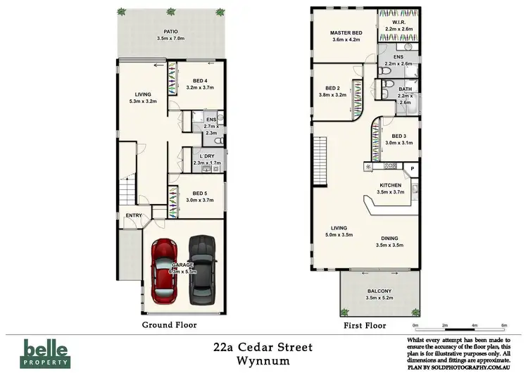 Floorplan of Homely house listing, 22a Cedar Street, Wynnum QLD 4178