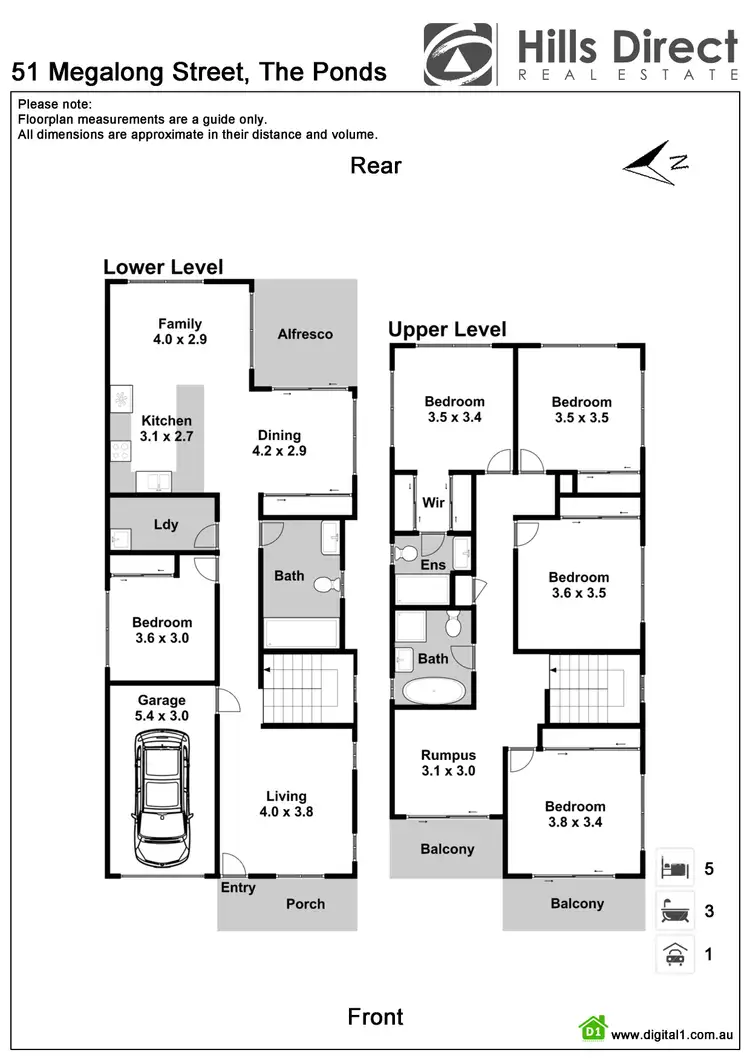 Floorplan of Homely house listing, 51 Megalong Street, The Ponds NSW 2769