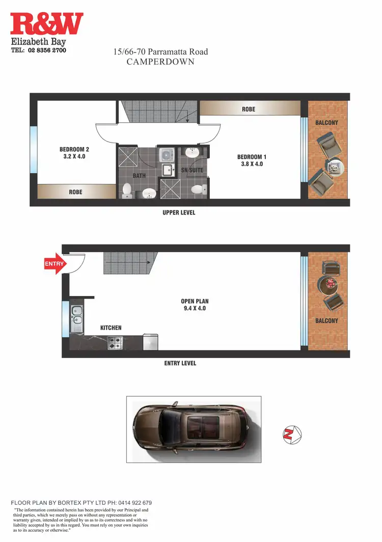 Floorplan of Homely apartment listing, 15/66-70 Parramatta Road, Camperdown NSW 2050