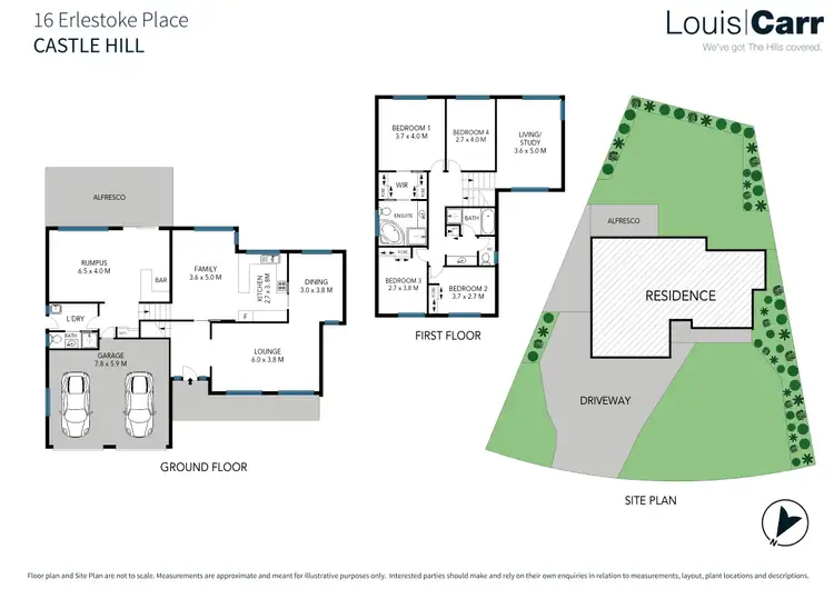 Floorplan of Homely house listing, 16 Erlestoke Place, Castle Hill NSW 2154