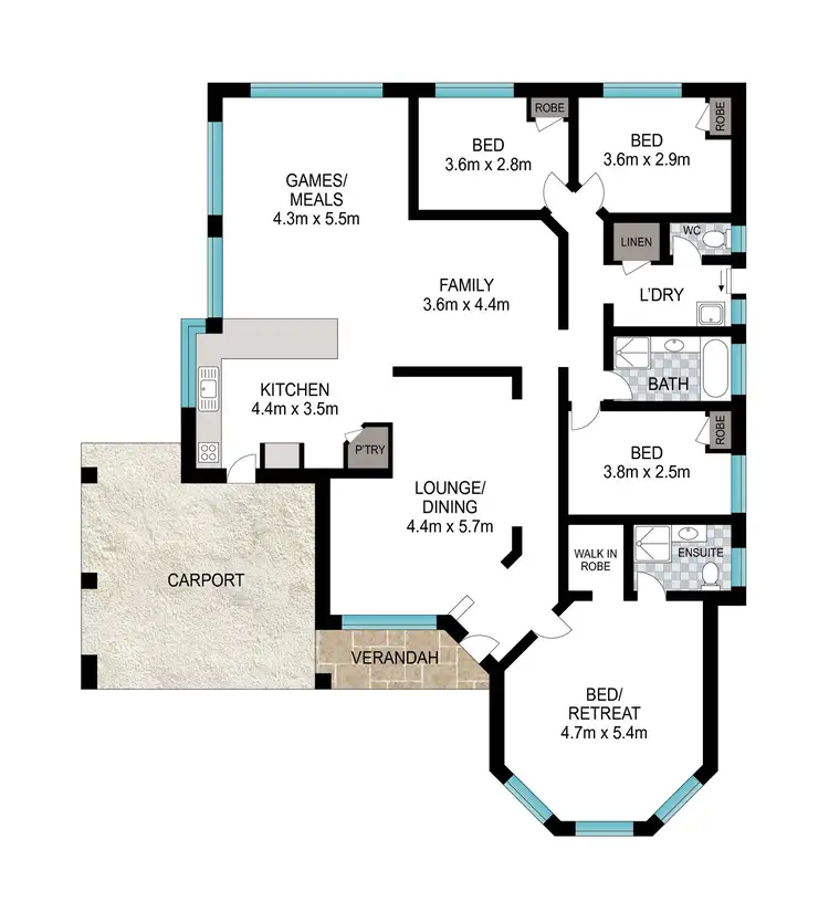 Floorplan of Homely house listing, 17 Indigo Loop, Eaton WA 6232