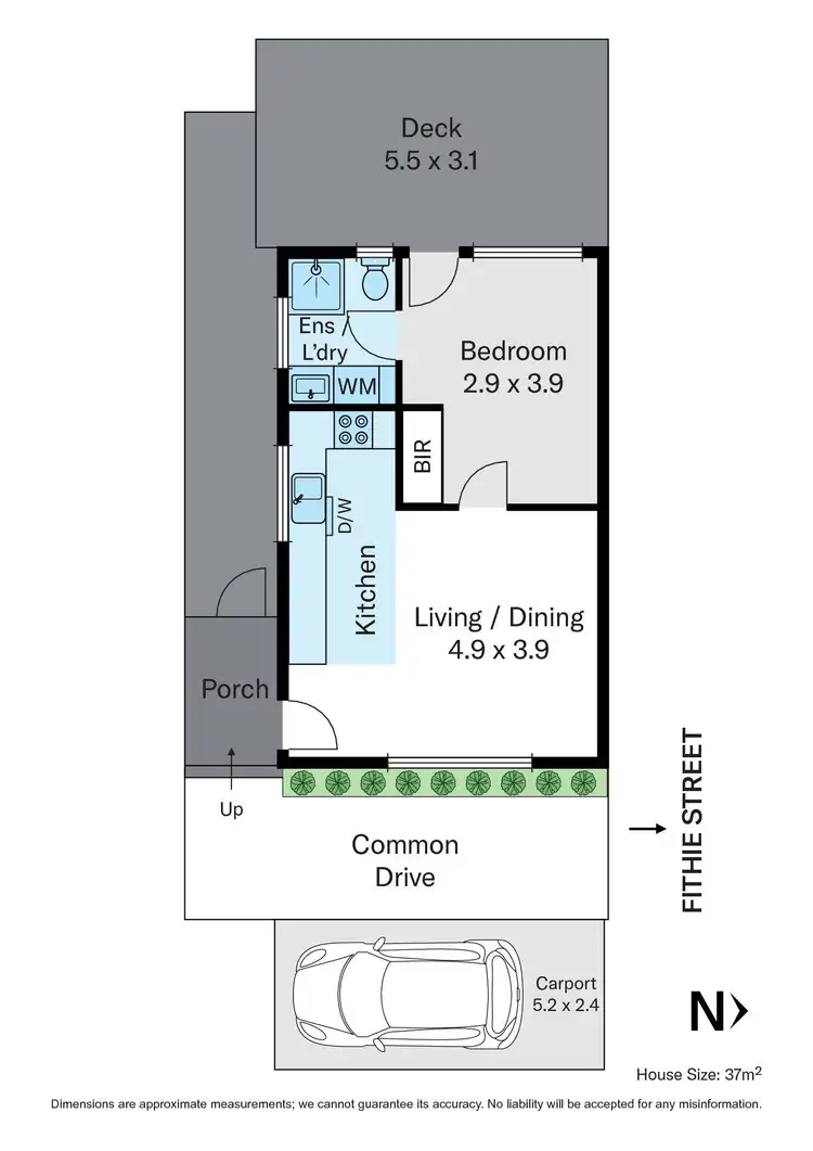 Floorplan of Homely unit listing, 2/8 Fithie Street, Blackburn North VIC 3130