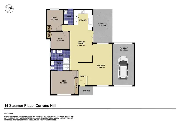 Floorplan of Homely house listing, 14 Steamer Place, Currans Hill NSW 2567