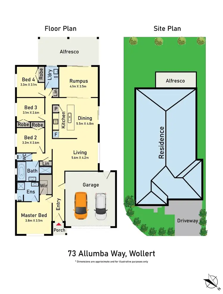 Floorplan of Homely house listing, 73 Allumba Way, Wollert VIC 3750