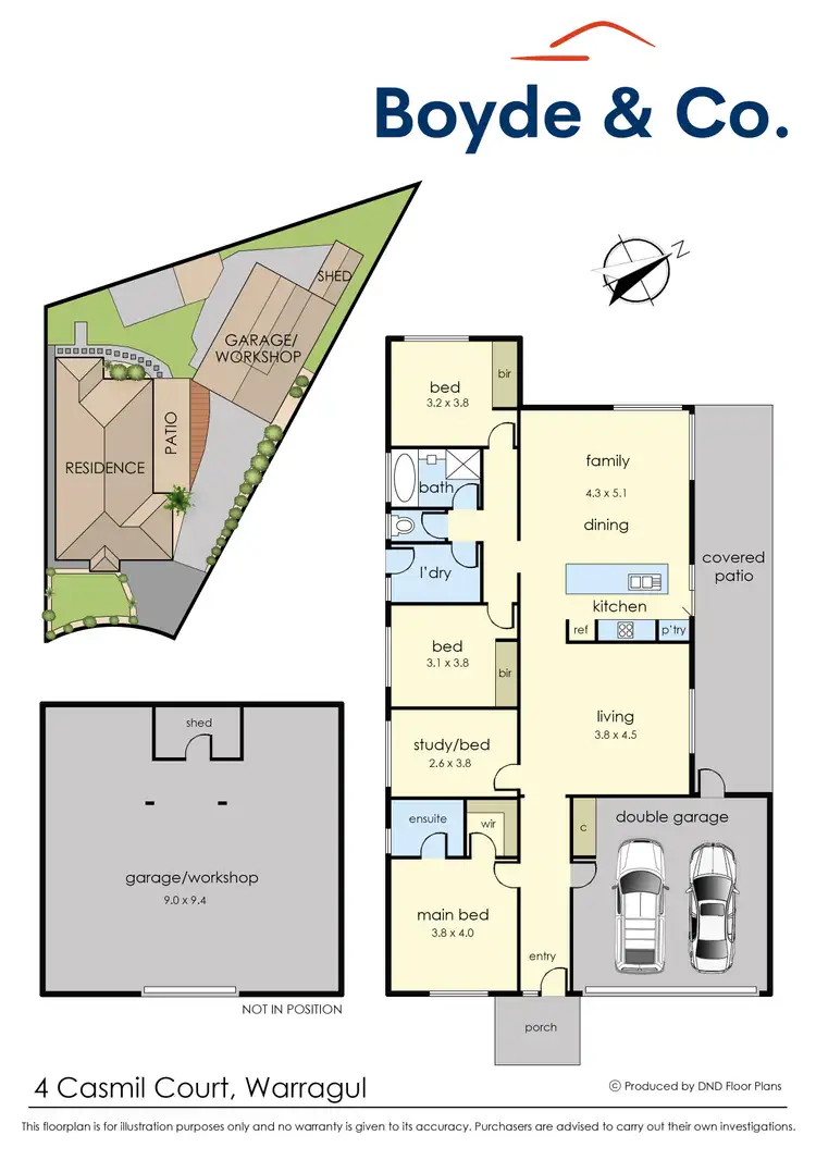 Floorplan of Homely house listing, 4 Casmil Court, Warragul VIC 3820