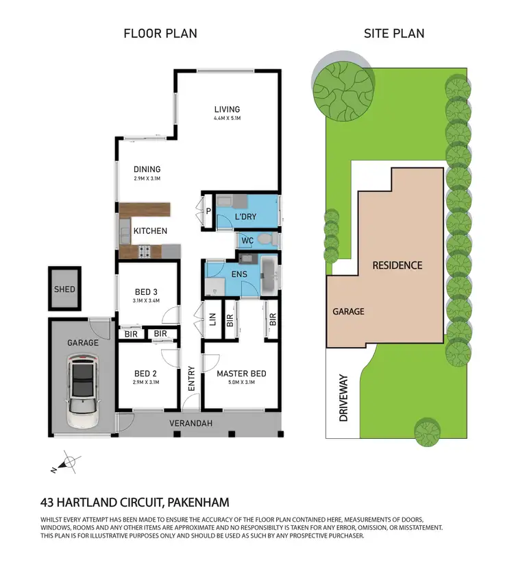 Floorplan of Homely house listing, 43 Hartland Circuit, Pakenham VIC 3810