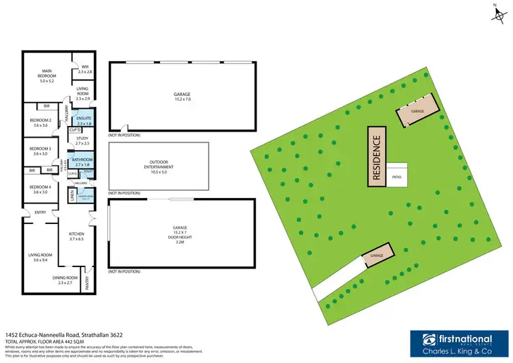 Floorplan of Homely house listing, 1452 Echuca-Nanneella Road, Echuca VIC 3564