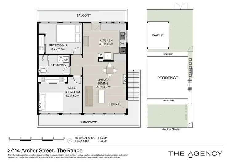 Floorplan of Homely apartment listing, 2/114 Archer Street, The Range QLD 4700