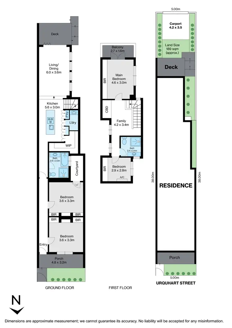 Floorplan of Homely house listing, 14 Urquhart Street, Northcote VIC 3070